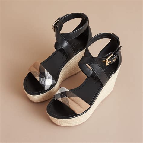 burberry sandals for women|burberry wedge espadrilles.